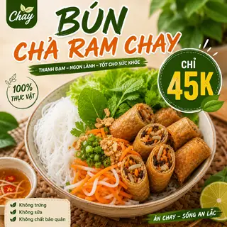 Hình ảnh Bún chả ram chay - vegetarian 