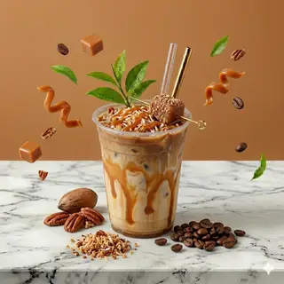 Hình ảnh Cà phê sữa tươi caramen