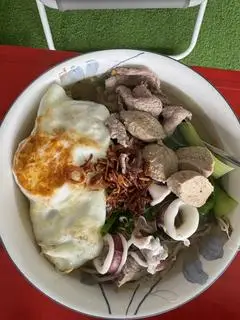 Hình ảnh mì trộn bò,trứng