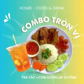 Hình ảnh Cơm Sườn Lạp Xưởng + Trà Tắc