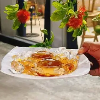 Hình ảnh BÁNH FLAN NHÀ LÀM SỐT SỮA DỪA CÀ PHÊ