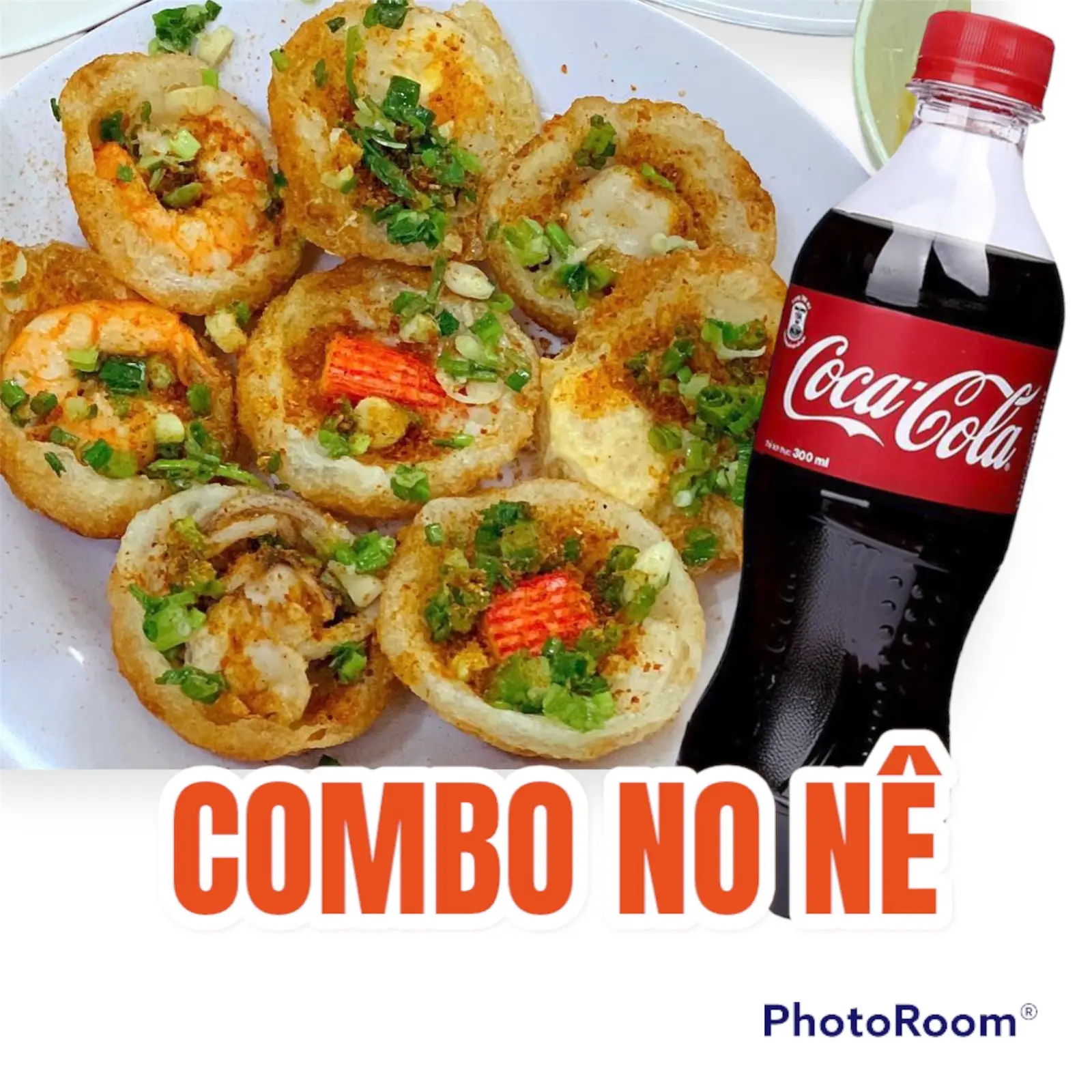Hình ảnh Combo: Bánh Khọt ThậpCẩm (8 bánh) + 1 COCA 300ml - NO NÊ