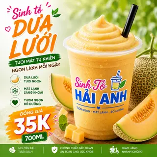 Hình ảnh Sinh Tố Dưa Lưới