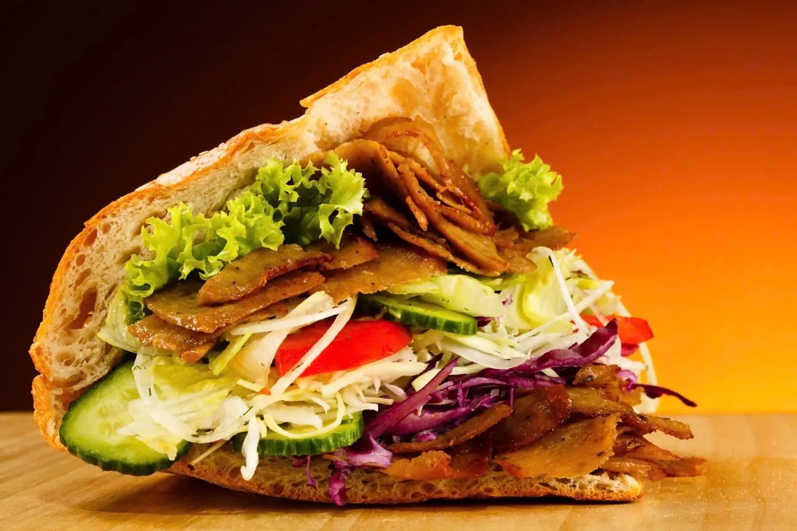 Hình ảnh kebab tam giác