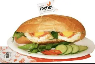 Hình ảnh Bánh mì ốp la 2 trứng
