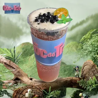 Hình ảnh Hồng Trà Tươi Trân Châu Đường Đen size L
