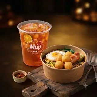 Hình ảnh Combo Mì Trộn Đặt Biệt + 1 Hồng Trà Tắc/Tắc Thái Xanh