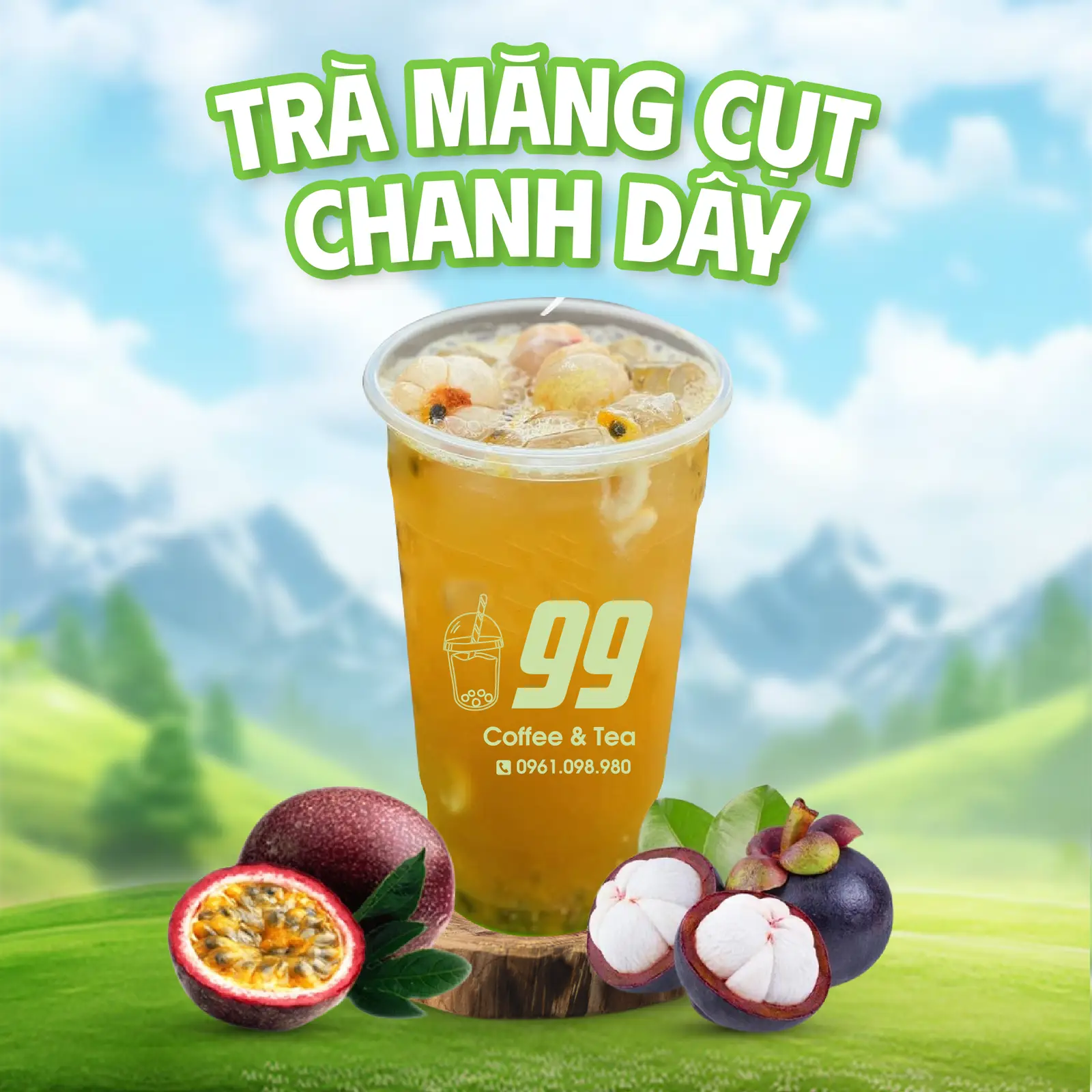 Hình ảnh Trà Măng Cụt Chanh Dây
