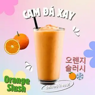Hình ảnh Sinh tố cam đá xay 