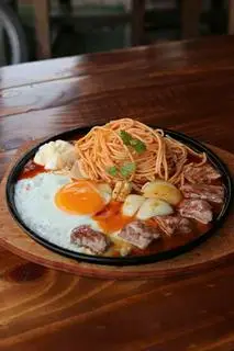 Hình ảnh Mỳ ý bò trứng 