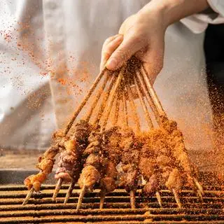 Hình ảnh Bò xiên nướng