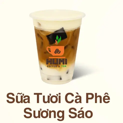 Hình ảnh Sữa tươi cà phê sương sáo