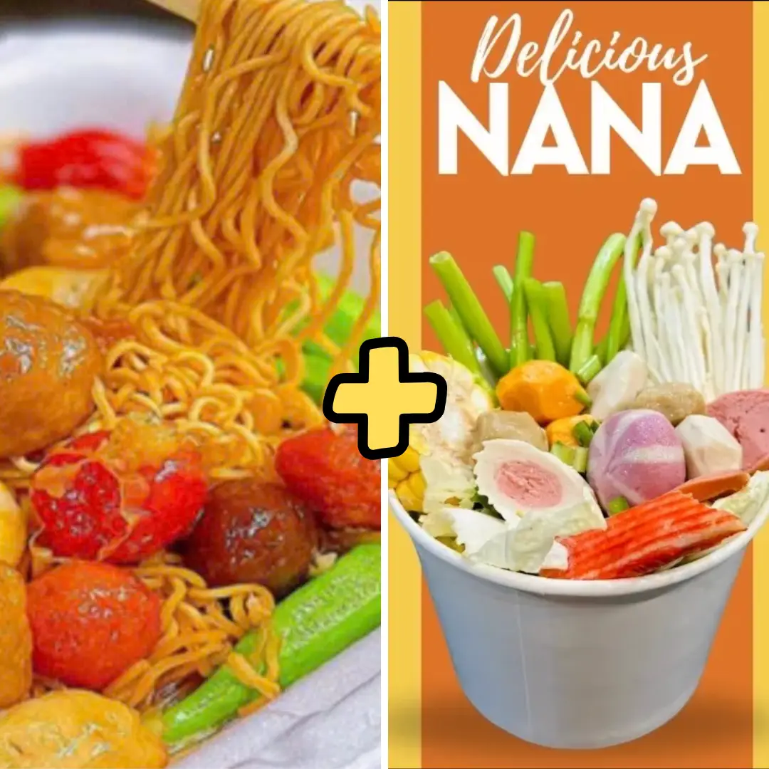 Hình ảnh 1 Mì trộn Mắm tỏi + 1 Lẩu ly Cá viên 