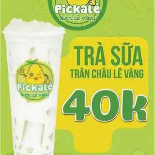Hình ảnh trà sữa trân châu lê vàng 