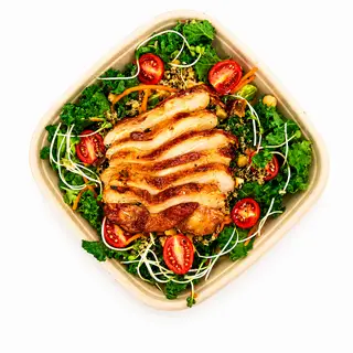 Hình ảnh Salad má đùi gà seasoning hạt quinoa