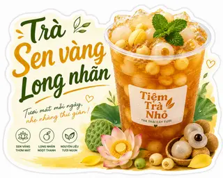 Hình ảnh Trà sen vàng long nhãn