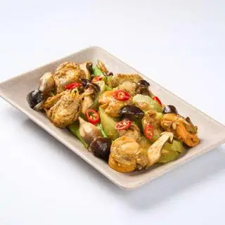 Hình ảnh Sò Điệp Nấm Mối Xốt XO