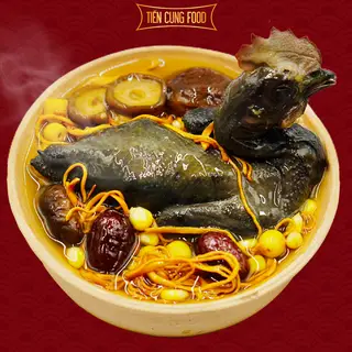Hình ảnh Gà ác tiềm bông đông trùng hạ thảo