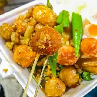 Hình ảnh combo cá viên chiên sốt mắm tỏi phần nhỏ