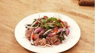 Hình ảnh gỏi bò thái