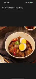 Hình ảnh Cơm Thịt Heo Kho Trứng