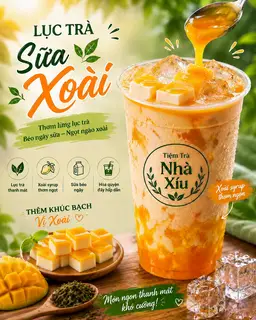 Hình ảnh Lục Trà Sữa Xoài