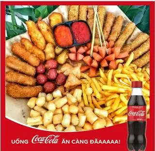 Hình ảnh Mẹt chiên lớn tặng 2 đồ uống