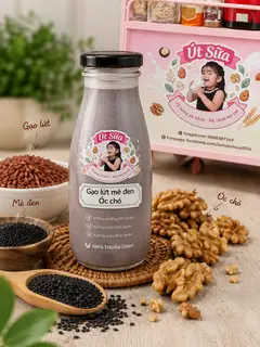 Hình ảnh Sữa hạt Gạo lứt - Mè đen - Óc chó