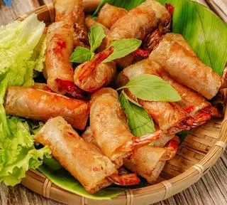 Hình ảnh Chả ram tôm đất Bình Định chiên sẵn (phần nhỏ)