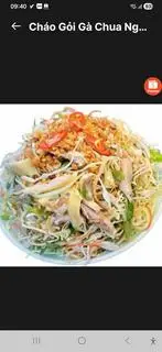 Hình ảnh Gà nguyên con chặt trộn gỏi chung - 2 bịch cháo - 1 hộp gỏi rau