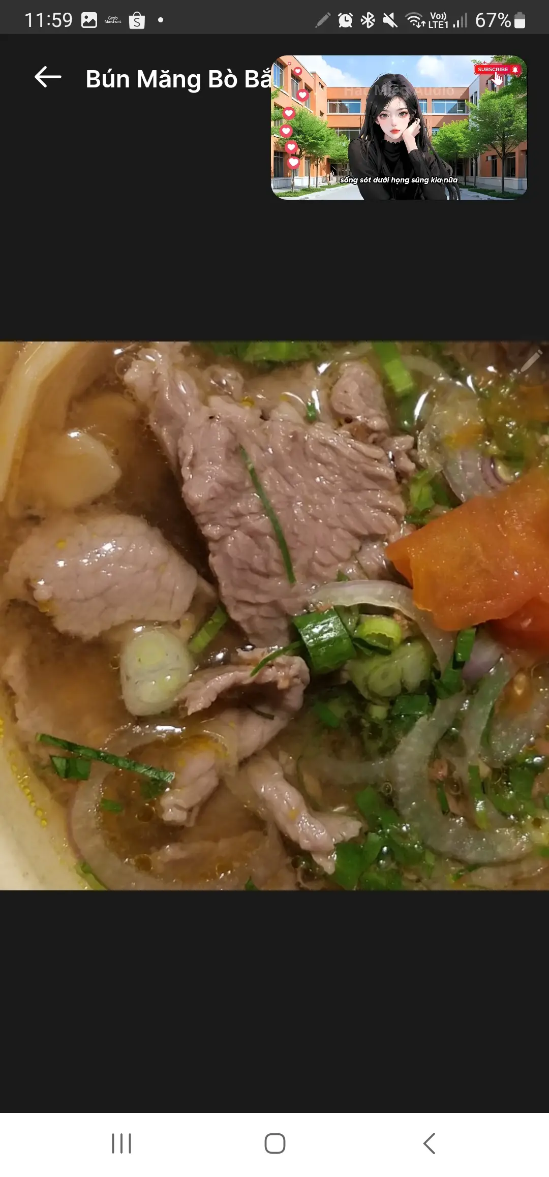 Hình ảnh Bún măng bò bắp hoa