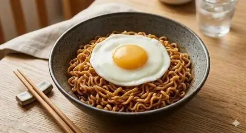 Hình ảnh Mì Trộn Trứng Ốp
