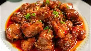 Hình ảnh Cơm sườn kho chua ngọt + canh rau