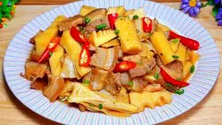 Hình ảnh Cơm thịt kho măng