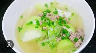 Hình ảnh canh bí xanh thịt bằm (KHÔNG CƠM)
