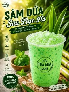 Hình ảnh Sâm dứa sữa bạc hà