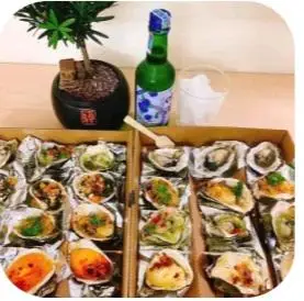 Hình ảnh 12 con hàu nướng mix đủ vị 