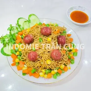 Hình ảnh Mì trộn viên hồ lô thái