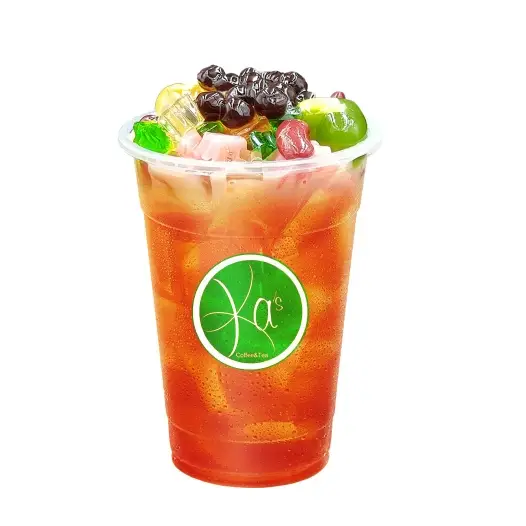 Hình ảnh Hồng trà full topping size L