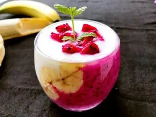 Hình ảnh Sinh tố chuối - thanh long