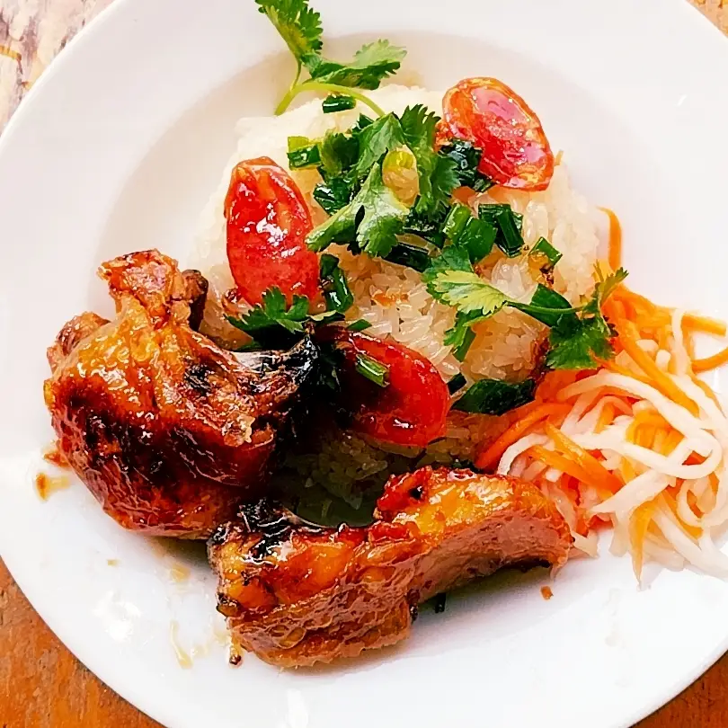 Hình ảnh Xôi gà chiên