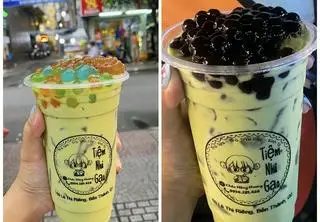Hình ảnh Trà Sữa Thái Xanh Trân Châu 700ml