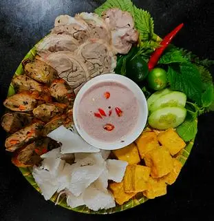 Hình ảnh Bún Đậu Thịt Chân Giò+Dồi Sụn