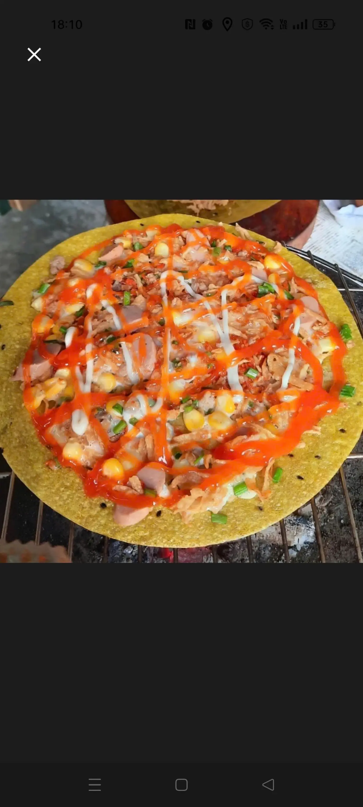 Hình ảnh bánh tráng nướng 