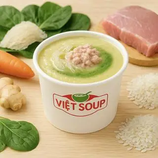 Hình ảnh Cháo yến chưng và thịt heo bằm