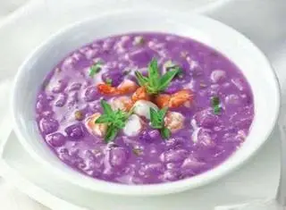Hình ảnh Canh khoai mỡ thịt bằm - dưa mắm - không cơm