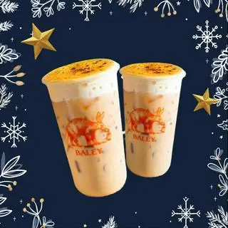 Hình ảnh Combo 2 ly Trà Sữa KTN - Tặng Trân Châu Đường Đen và Bánh Flan