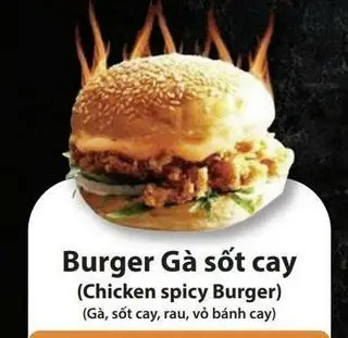 Hình ảnh Burger gà sốt cay - chicken spicy burger