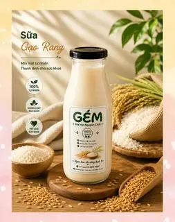 Hình ảnh Sữa Gạo Rang