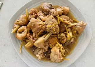 Hình ảnh Gà kho gừng 